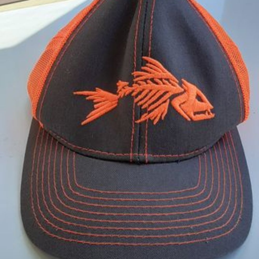 Outdoor Cap Fish Bone Embroidered baseball Hat